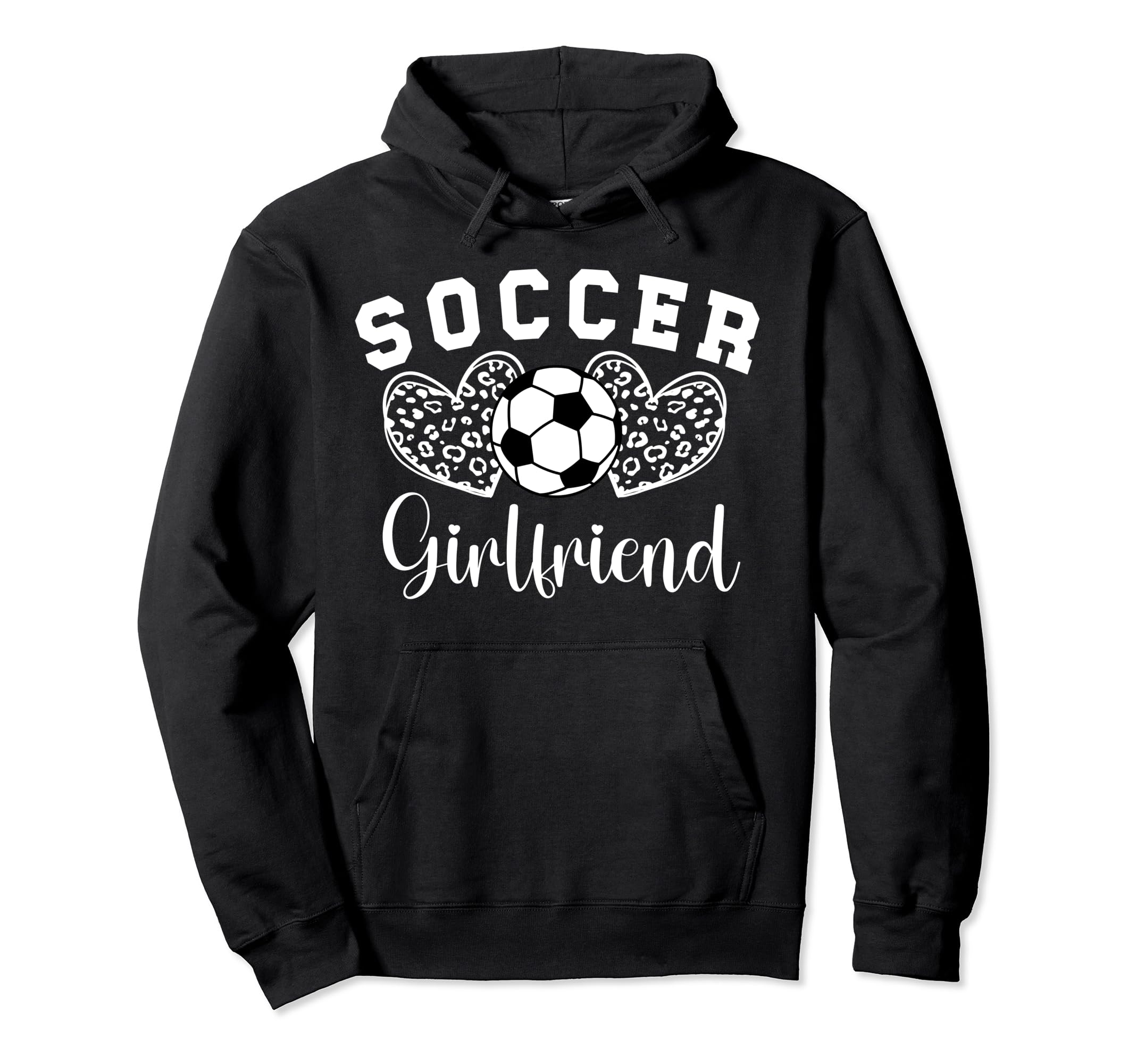 Soccer Girlfriend Hearts Soccer Hoodie - Streetwear Style for Adults - T-Shirt, Sweatshirt, Hoodie