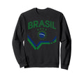Brazil Gift Flag Brazilian Fan Samba Sweatshirt - Minimalist Print Unisex - T-Shirt, Sweatshirt, Hoodie