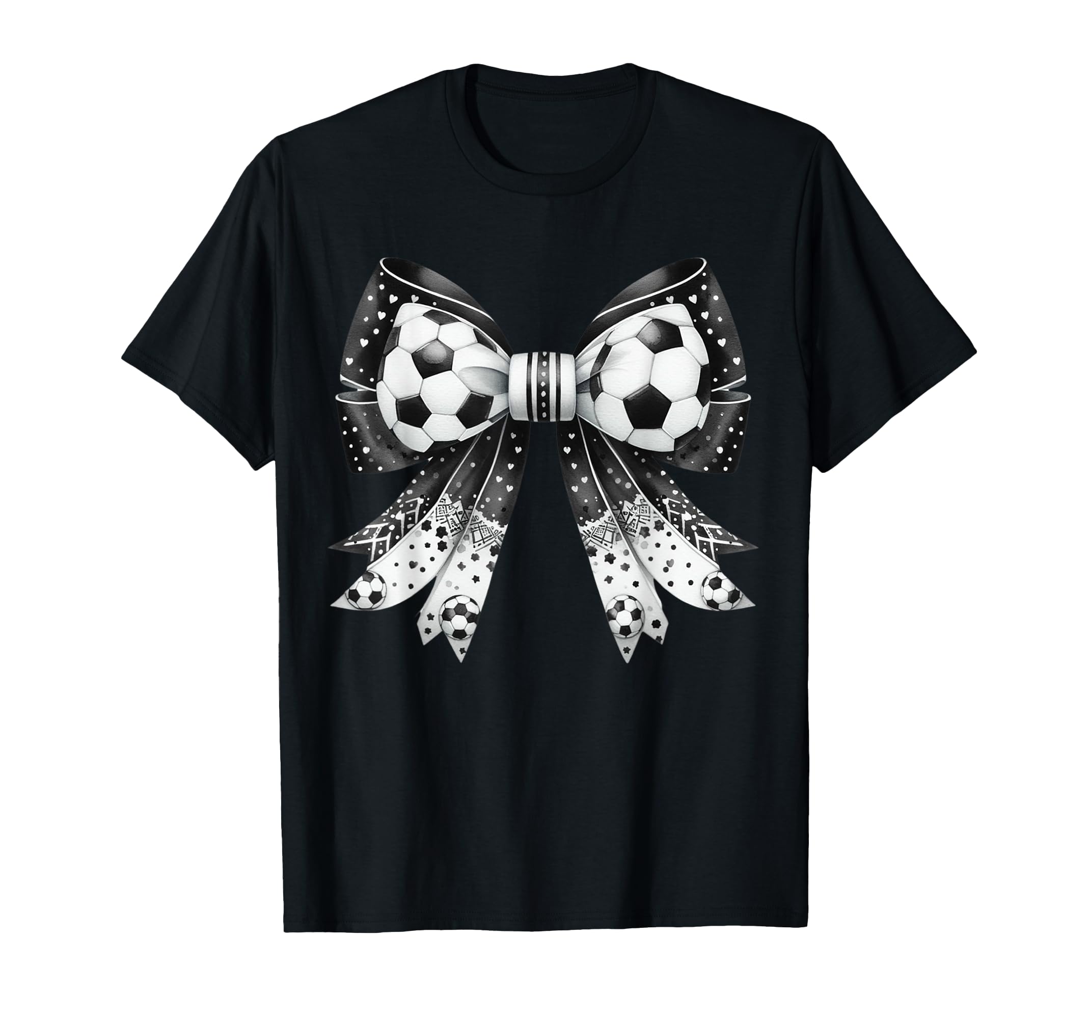 Coquette Bow Funny Soccer Lover Game T-Shirt - Casual Everyday Wear Unisex - T-Shirt, Sweatshirt, Hoodie
