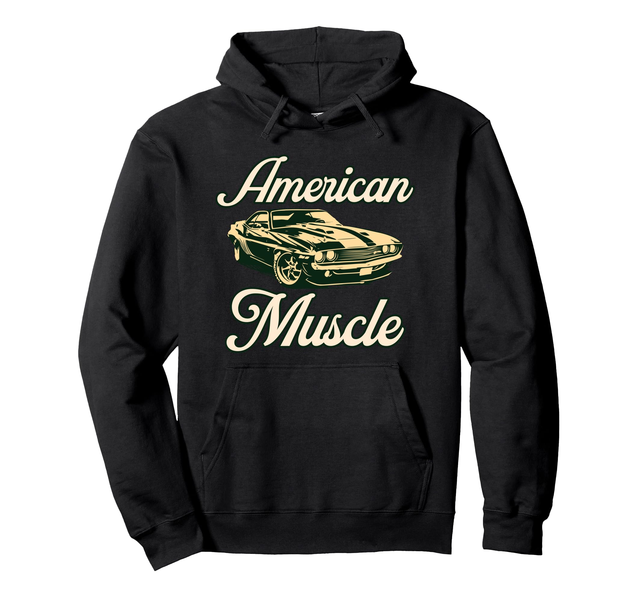 American Muscle Car Car Hoodie - Trendy Graphic Unisex - T-Shirt, Sweatshirt, Hoodie