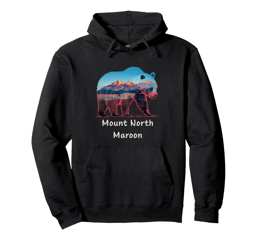 Hiking Camping Mount North Maroon National Hoodie - Unique Graphic Unisex - T-Shirt, Sweatshirt, Hoodie
