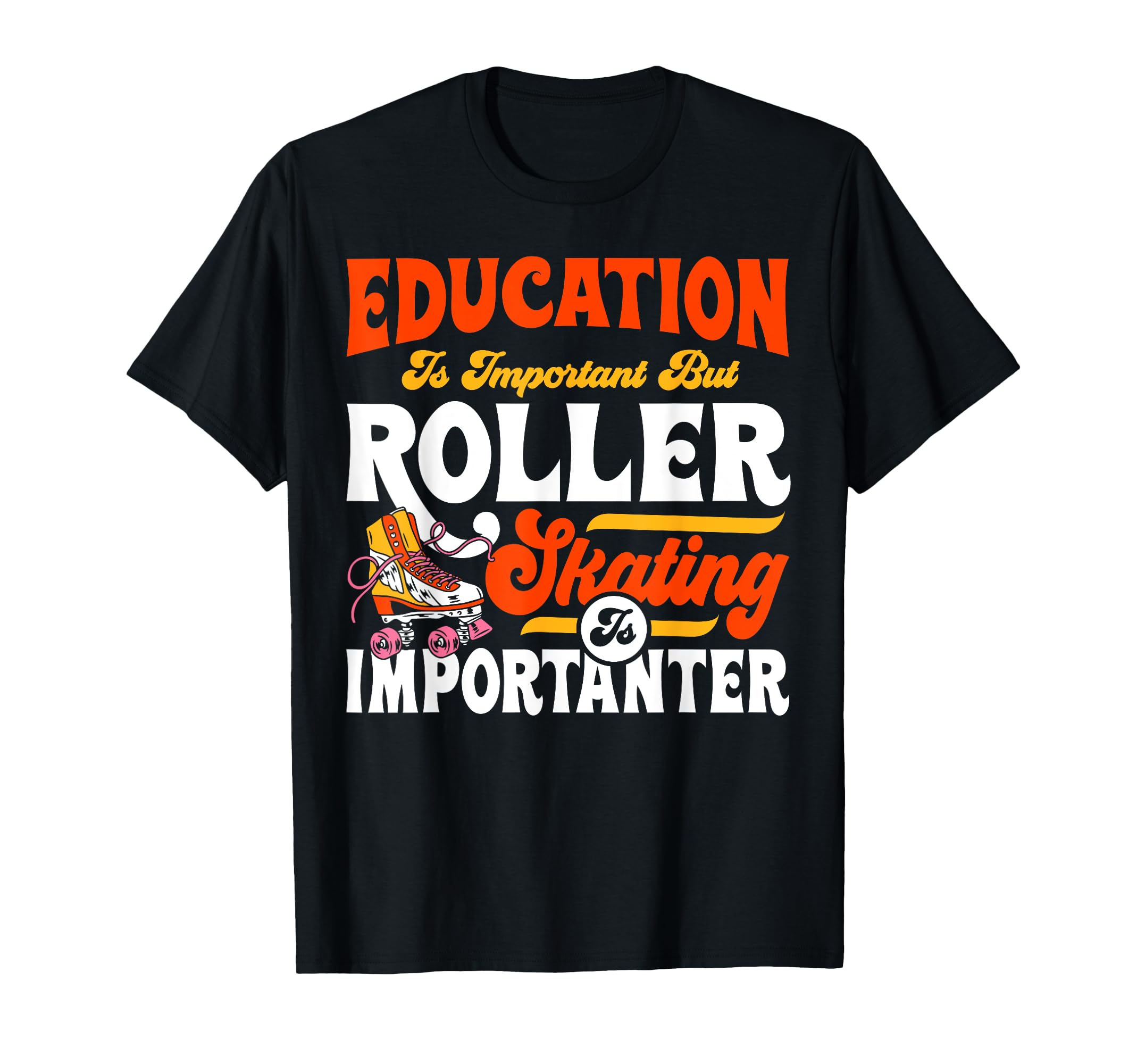 Roller Skating Skate 1970S Education T-Shirt - Minimalist Print for Adults - T-Shirt, Sweatshirt, Hoodie