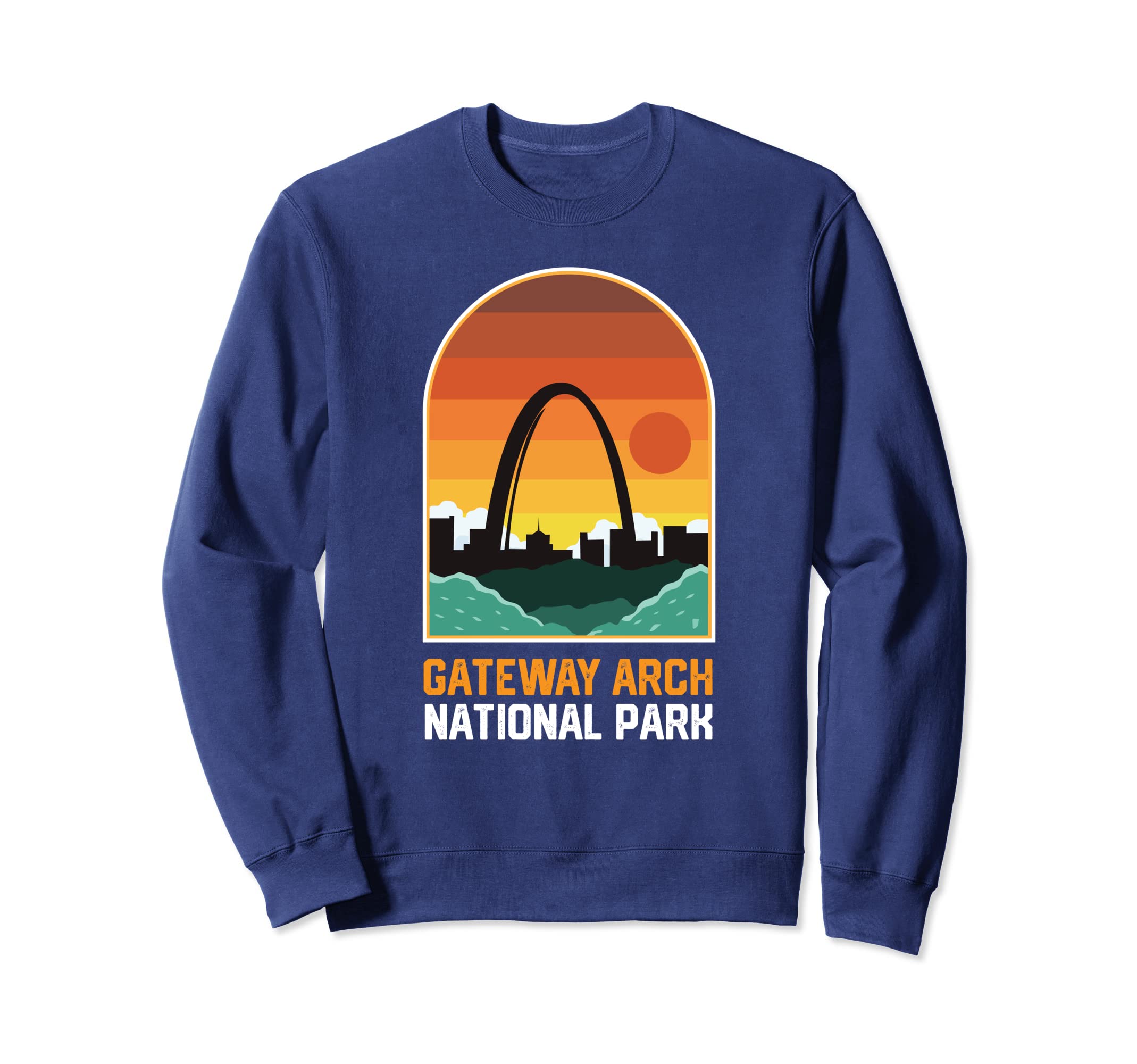 Gateway Arch National Park Sunset Sweatshirt - Minimalist Print Unisex - T-Shirt, Sweatshirt, Hoodie