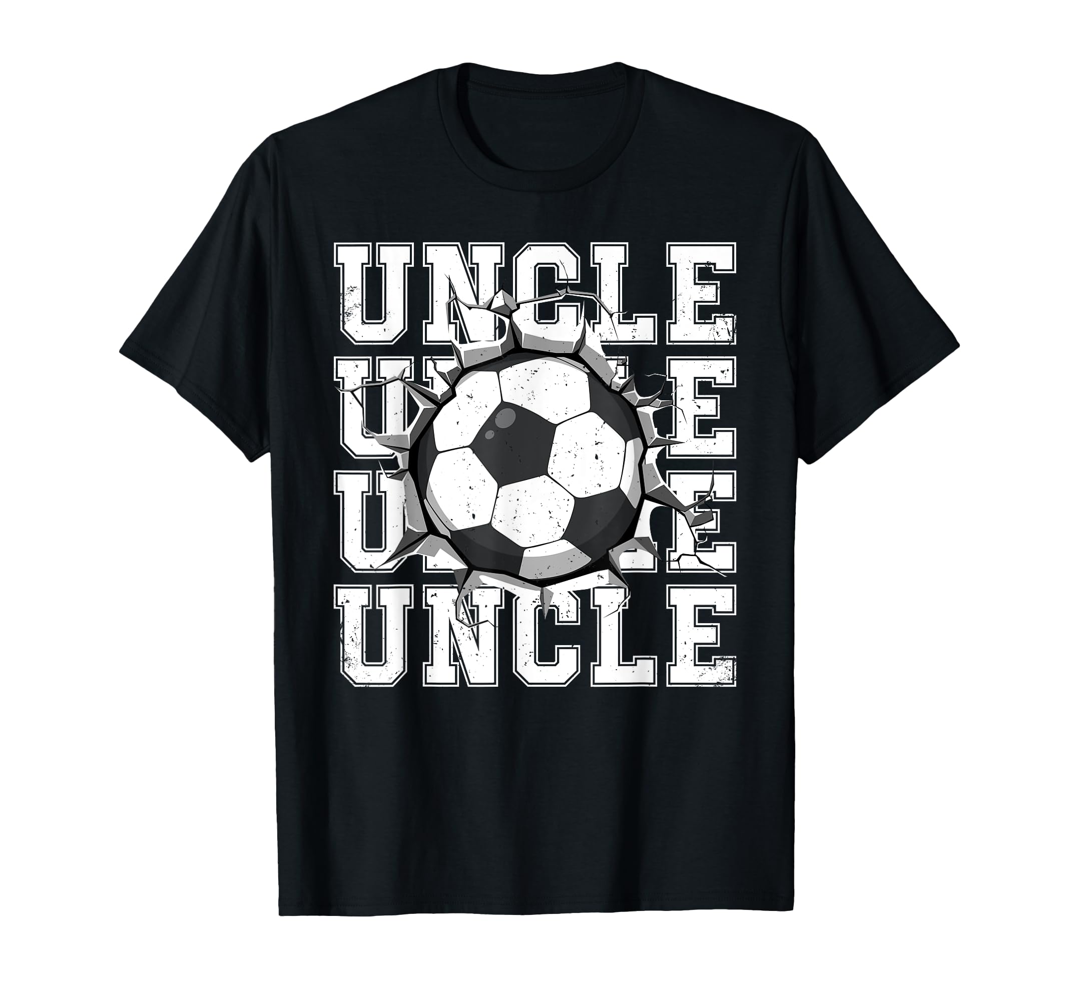 Soccer Uncle Cracked Wall Family T-Shirt - Novelty Apparel for Adults - T-Shirt, Sweatshirt, Hoodie