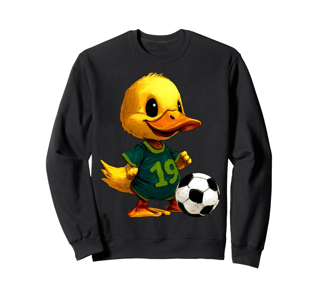 Duckling Footballer Sweatshirt - Graphic Print for Adults - T-Shirt, Sweatshirt, Hoodie