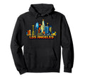 Los Angeles 8 Bit Video Arcade Gamer Hoodie - Casual Everyday Wear Unisex - T-Shirt, Sweatshirt, Hoodie