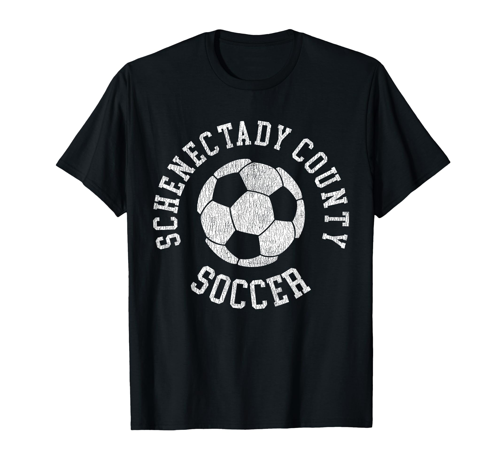 Schenectady County Soccer Distressed 90S T-Shirt - Graphic Print Men Women - T-Shirt, Sweatshirt, Hoodie