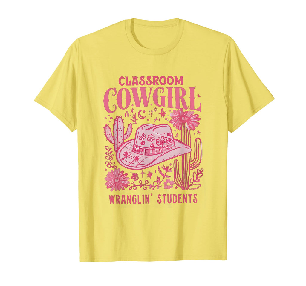 Classroom Cowgirl Wrangling Students T-Shirt - Aesthetic Graphic Men Women - T-Shirt, Sweatshirt, Hoodie