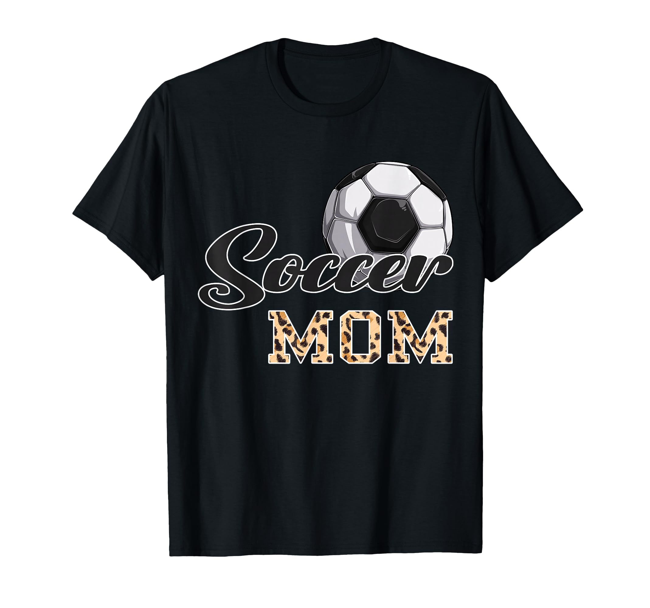 Soccer Leopard Soccer Mom Soccer Mom Mama T-Shirt - Custom Art Print Unisex - T-Shirt, Sweatshirt, Hoodie