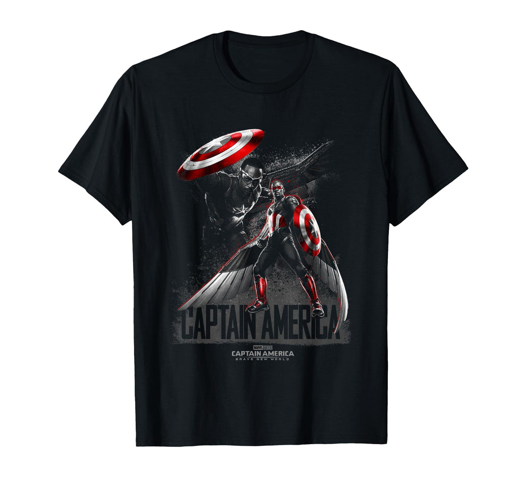 Marvel Captain America Brave New T-Shirt - Novelty Apparel for Adults - T-Shirt, Sweatshirt, Hoodie