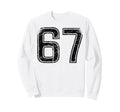 Black Sports Team Number 67 Sweatshirt - Graphic Print Unisex - T-Shirt, Sweatshirt, Hoodie