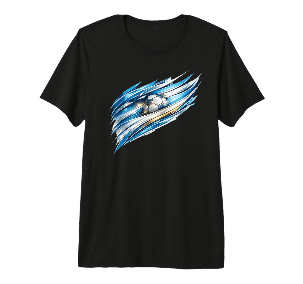 Argentina Football Blue White Soccer T-Shirt - Novelty Apparel for Adults - T-Shirt, Sweatshirt, Hoodie