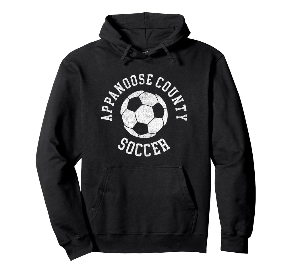 Appanoose County Soccer Distressed 90S Hoodie - Trendy Graphic Men Women - T-Shirt, Sweatshirt, Hoodie