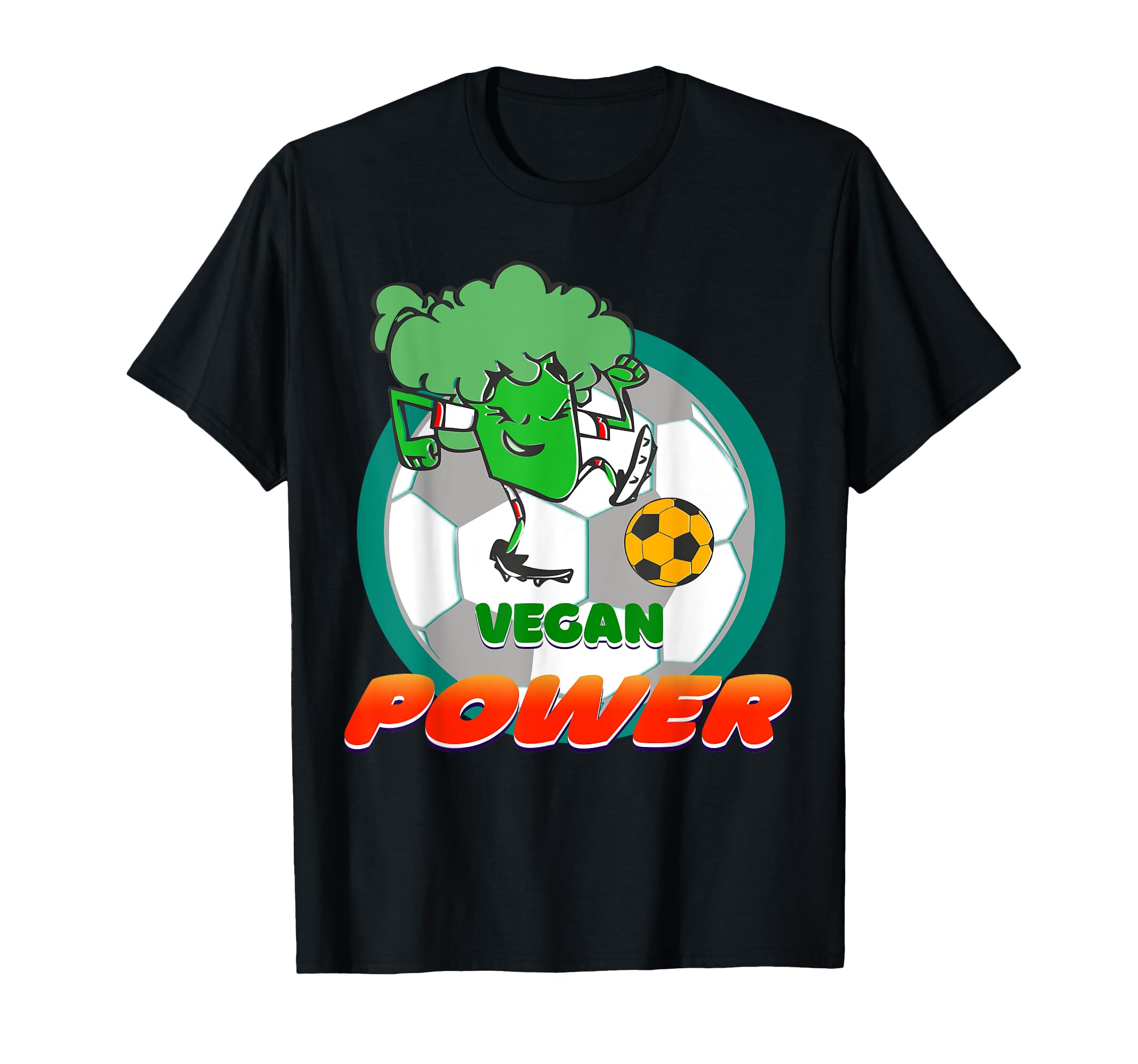 Plant Vegetarian Soccer Broccoli T-Shirt - Custom Art Print Men Women - T-Shirt, Sweatshirt, Hoodie