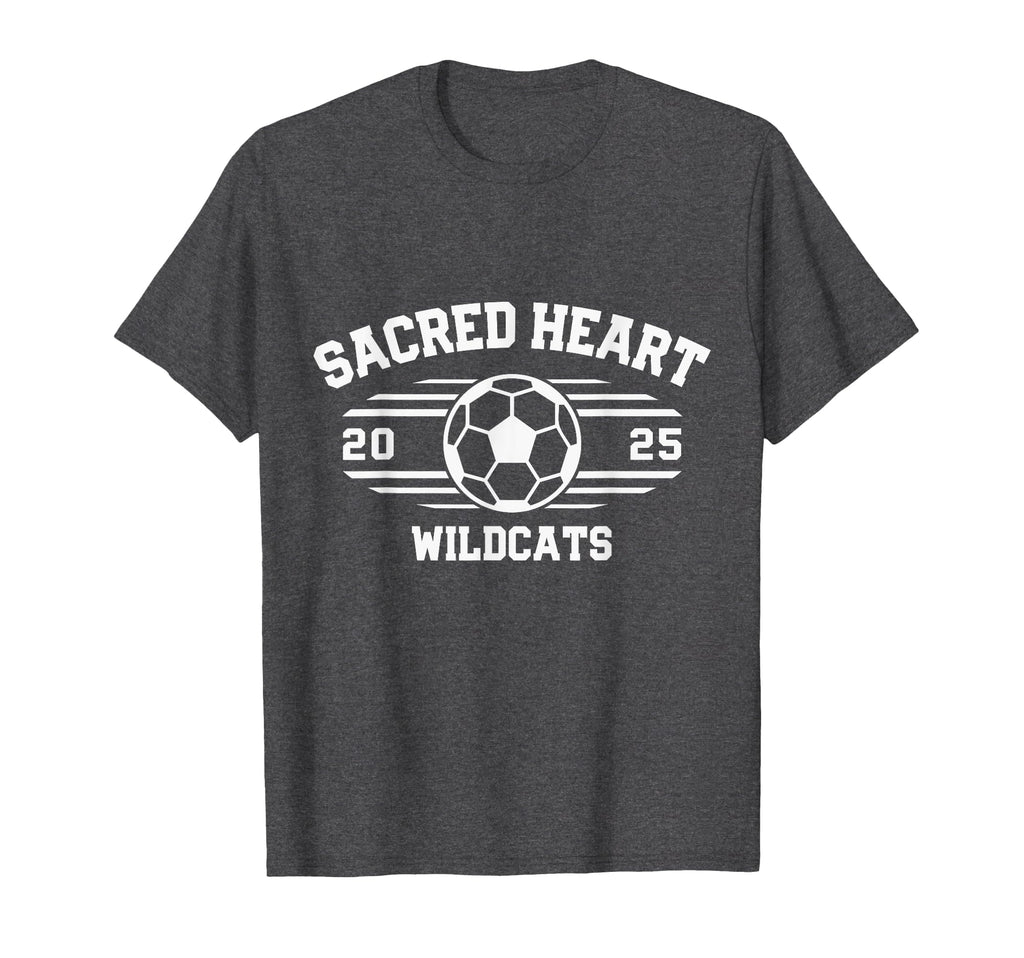 Sacred Heart Wildcats Soccer Ball T-Shirt - Minimalist Print for Adults - T-Shirt, Sweatshirt, Hoodie