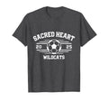 Sacred Heart Wildcats Soccer Ball T-Shirt - Minimalist Print for Adults - T-Shirt, Sweatshirt, Hoodie
