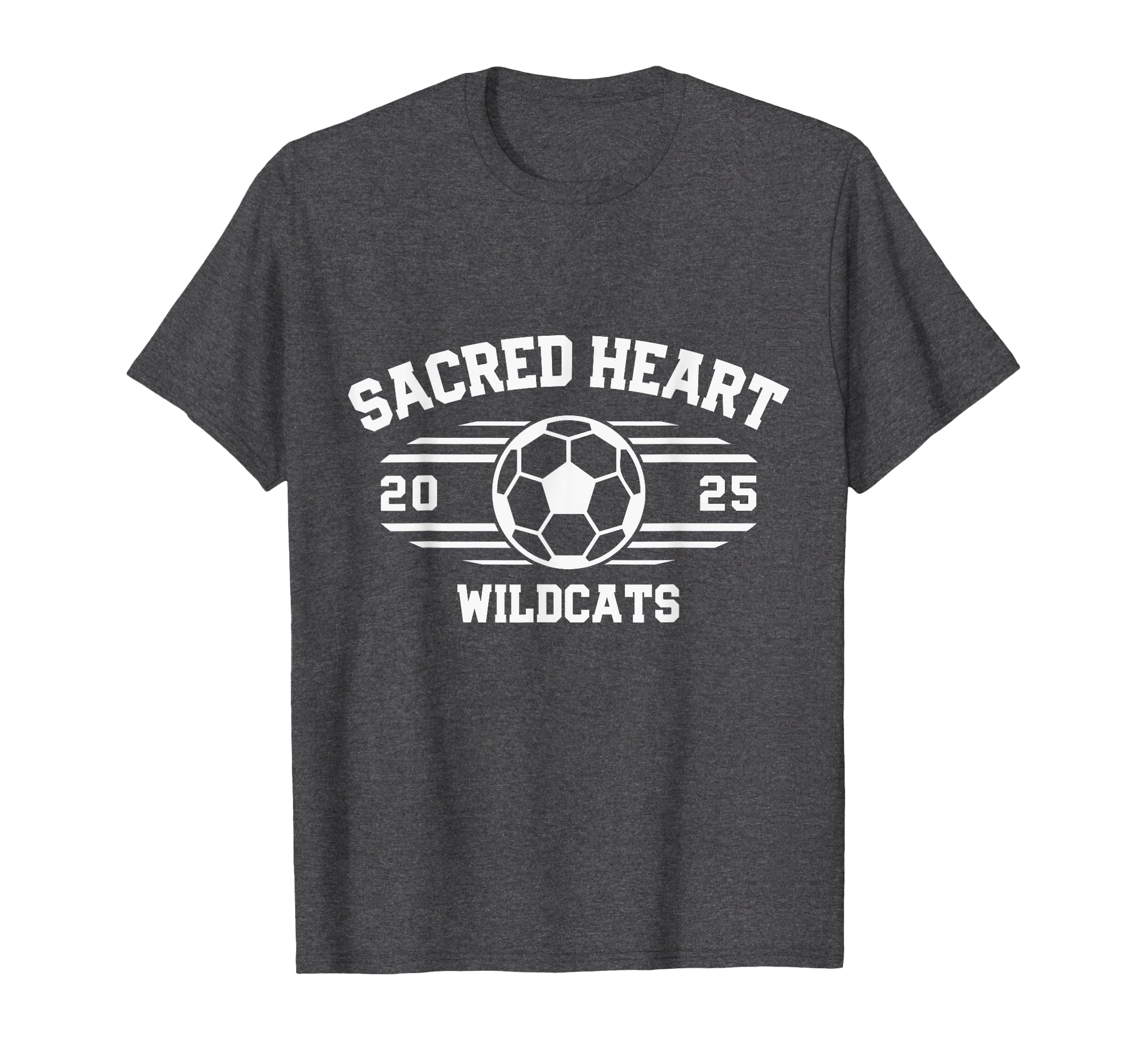 Sacred Heart Wildcats Soccer Ball T-Shirt - Minimalist Print for Adults - T-Shirt, Sweatshirt, Hoodie