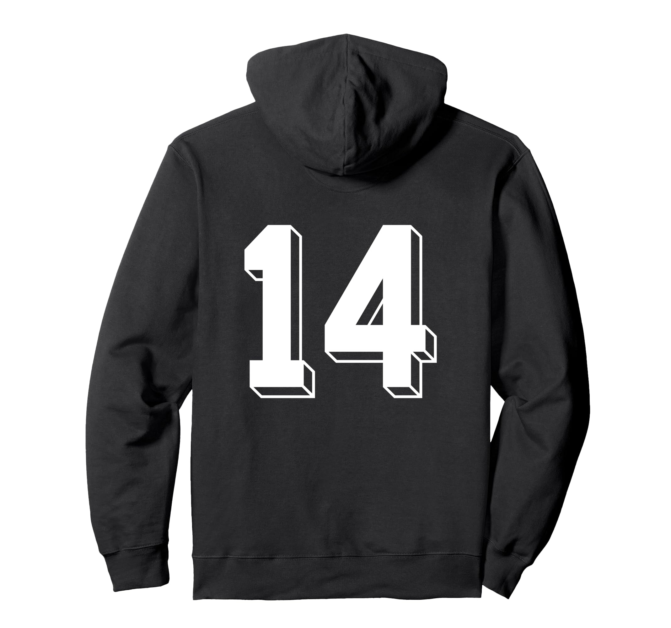 Number 14 Backside 80S 90S Team Jersey Hoodie - Streetwear Style Unisex - T-Shirt, Sweatshirt, Hoodie