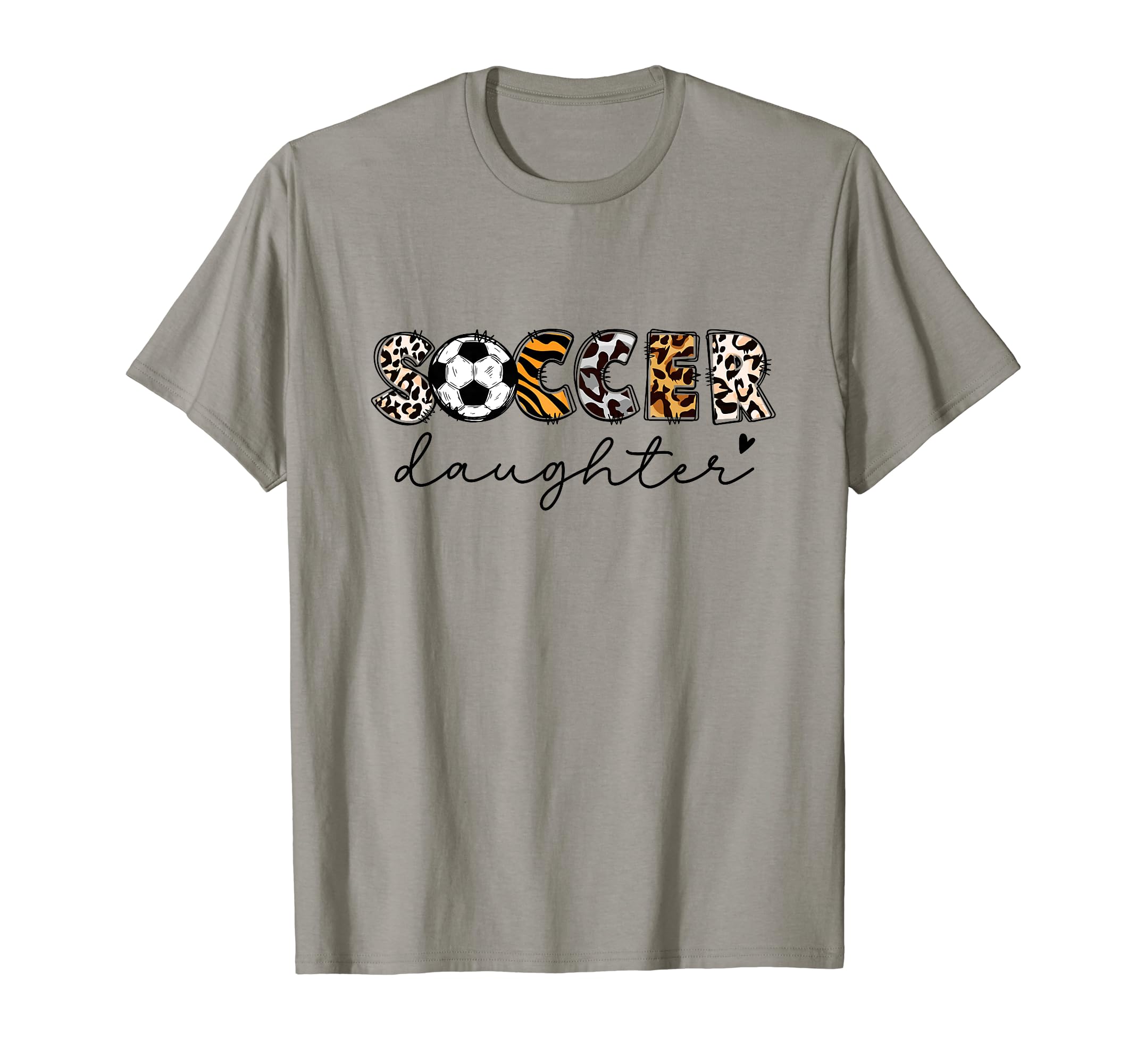 Soccer Daughter Leopard Family T-Shirt - Custom Art Print Men Women - T-Shirt, Sweatshirt, Hoodie