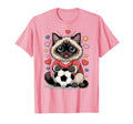 Kawaii Soccer Cat Just Who Loves Birman T-Shirt - Custom Art Print Unisex - T-Shirt, Sweatshirt, Hoodie