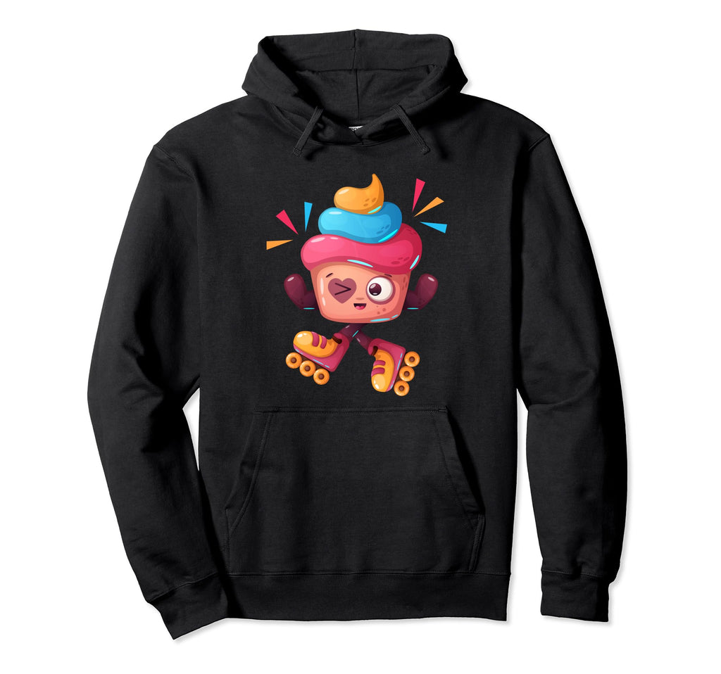Roller Skater Skating 70S 80S Skates Hoodie - Graphic Print Men Women - T-Shirt, Sweatshirt, Hoodie
