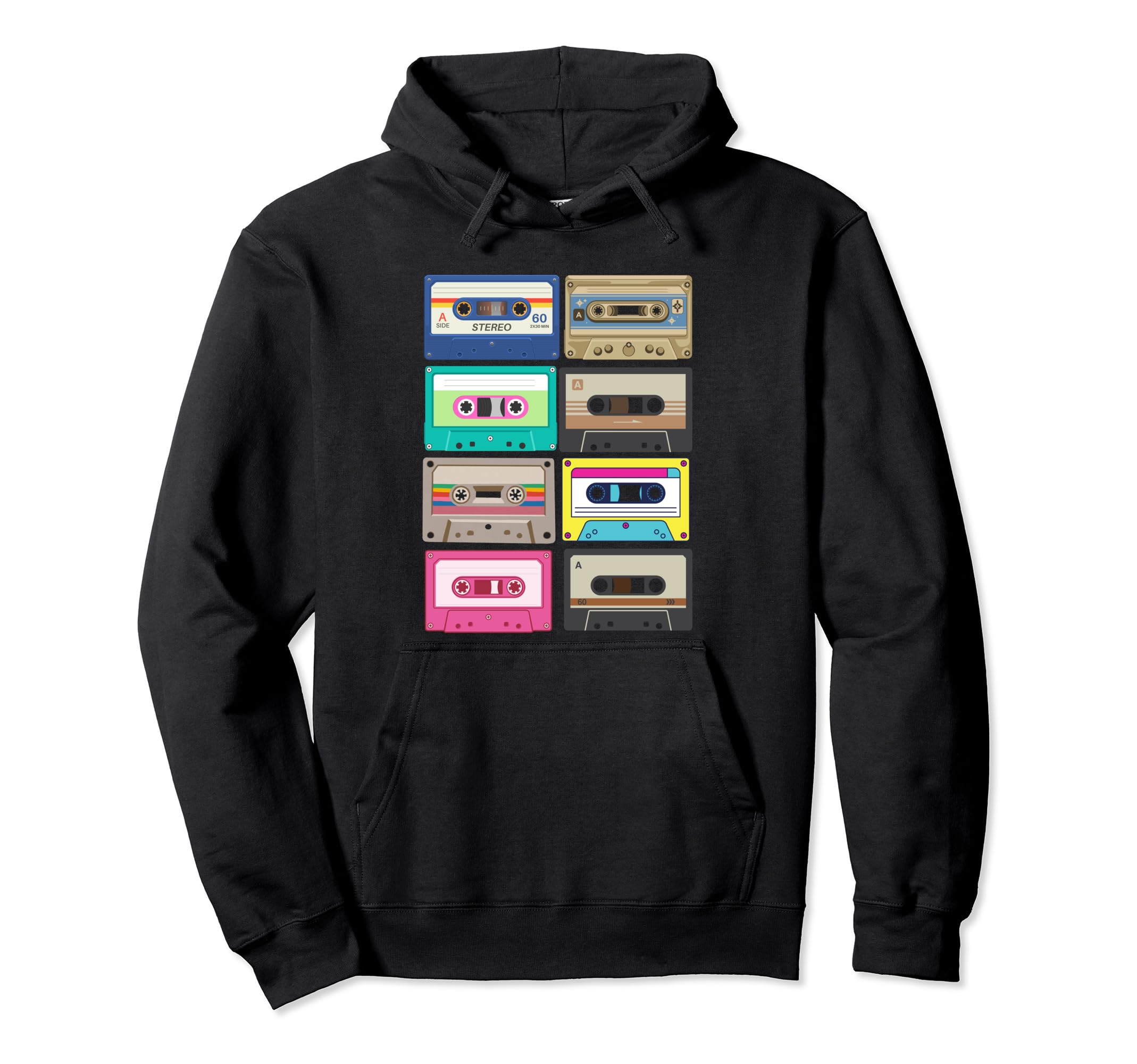 Cassette Mix Tapes Hoodie - Unique Graphic Unisex - T-Shirt, Sweatshirt, Hoodie
