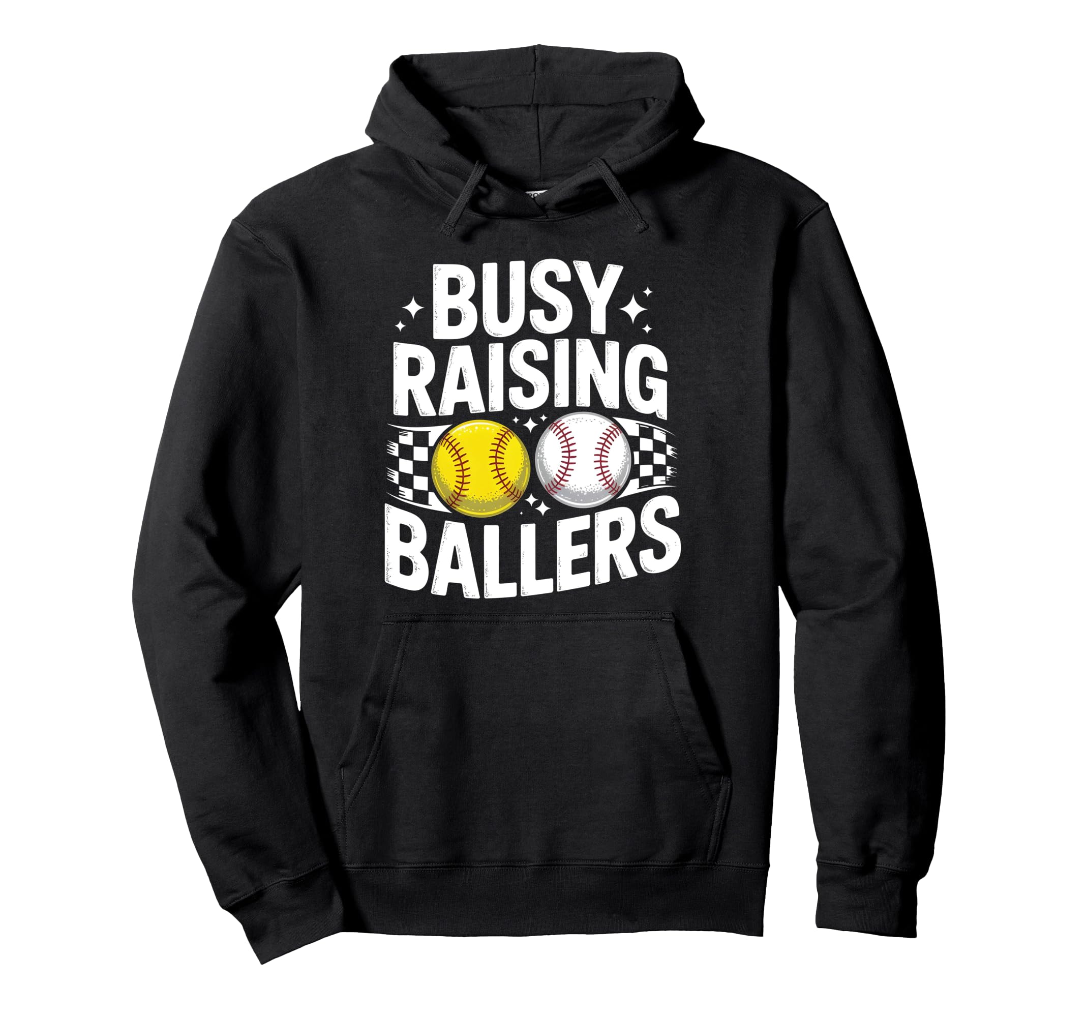 Busy Raising Ballers Moms Baseball Hoodie - Custom Art Print Unisex - T-Shirt, Sweatshirt, Hoodie