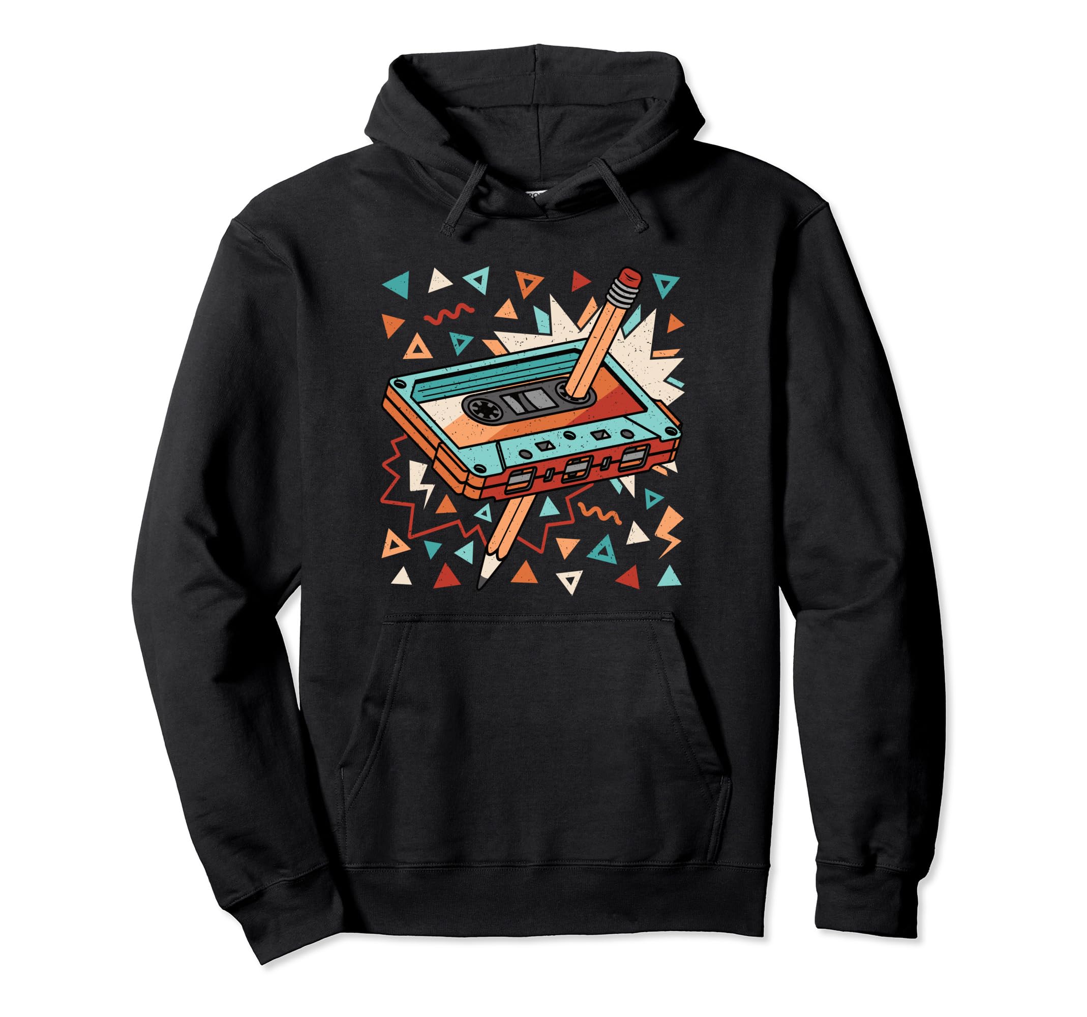 80S 90S Cassette Tape 1980S 1990S Hoodie - Minimalist Print for Adults - T-Shirt, Sweatshirt, Hoodie