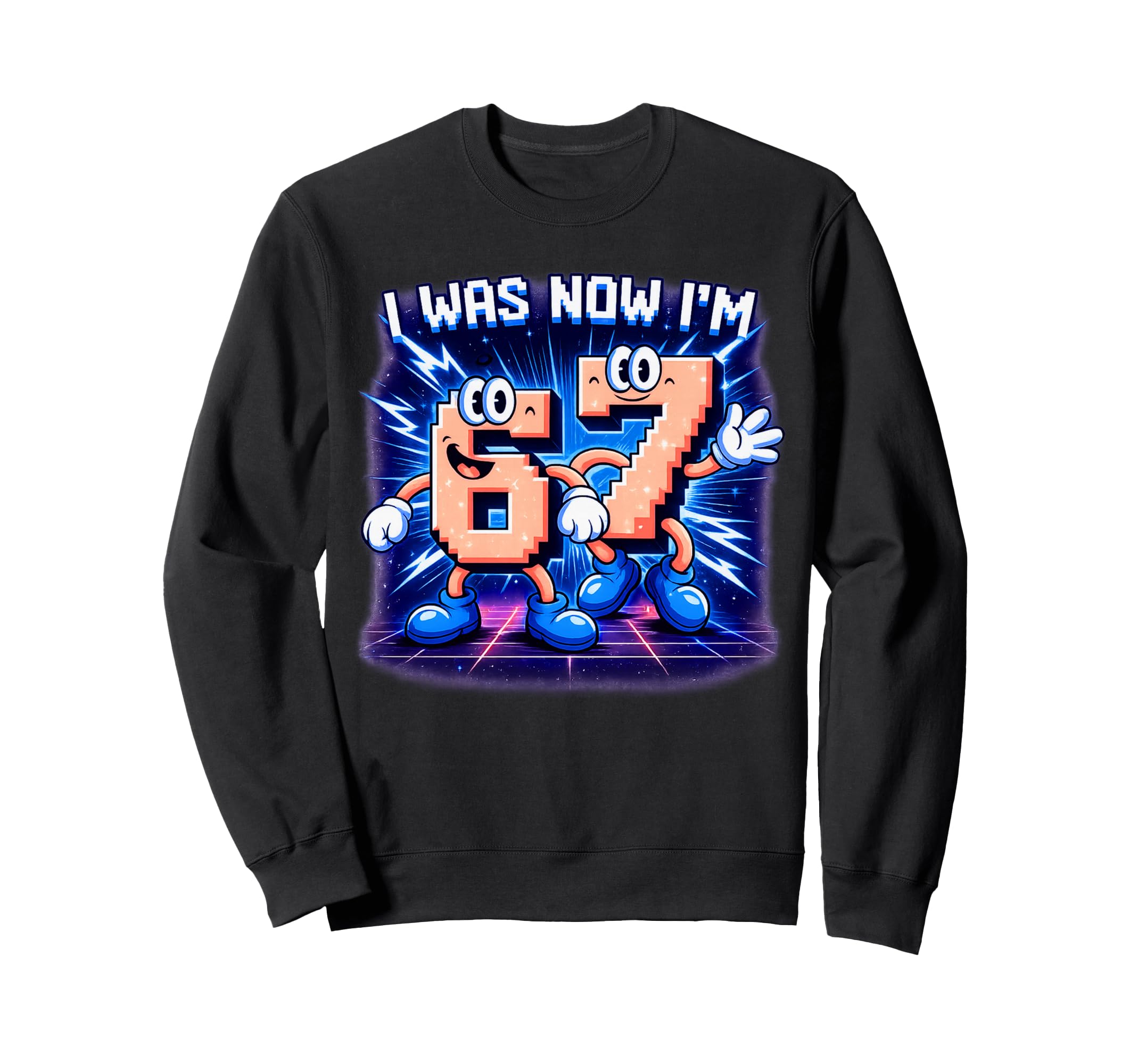 Level 67 Unlocked Funny Gaming Sweatshirt - Trendy Graphic for Adults - T-Shirt, Sweatshirt, Hoodie