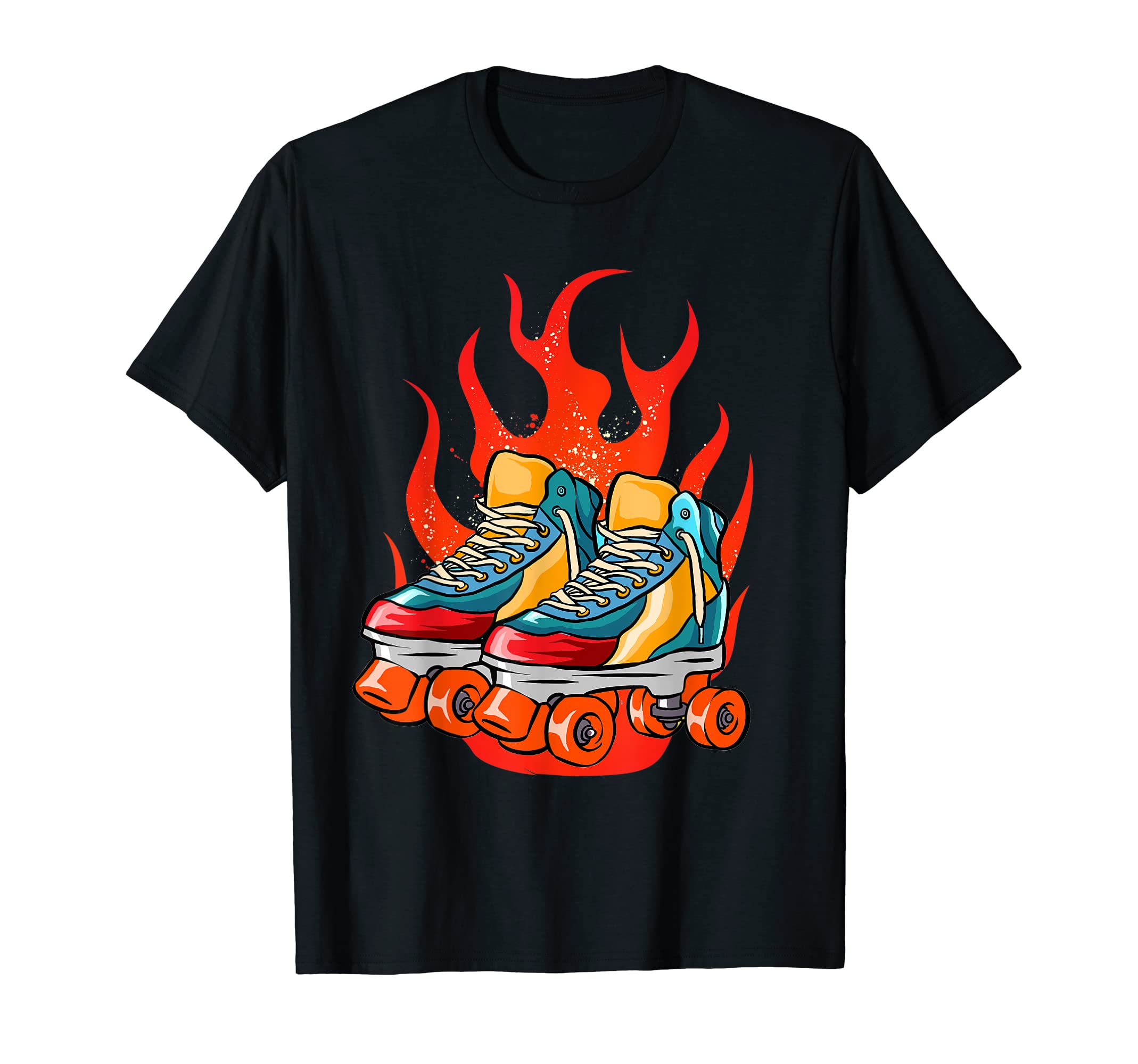 Roller Skating Theme Roller Skates T-Shirt - Custom Art Print Men Women - T-Shirt, Sweatshirt, Hoodie