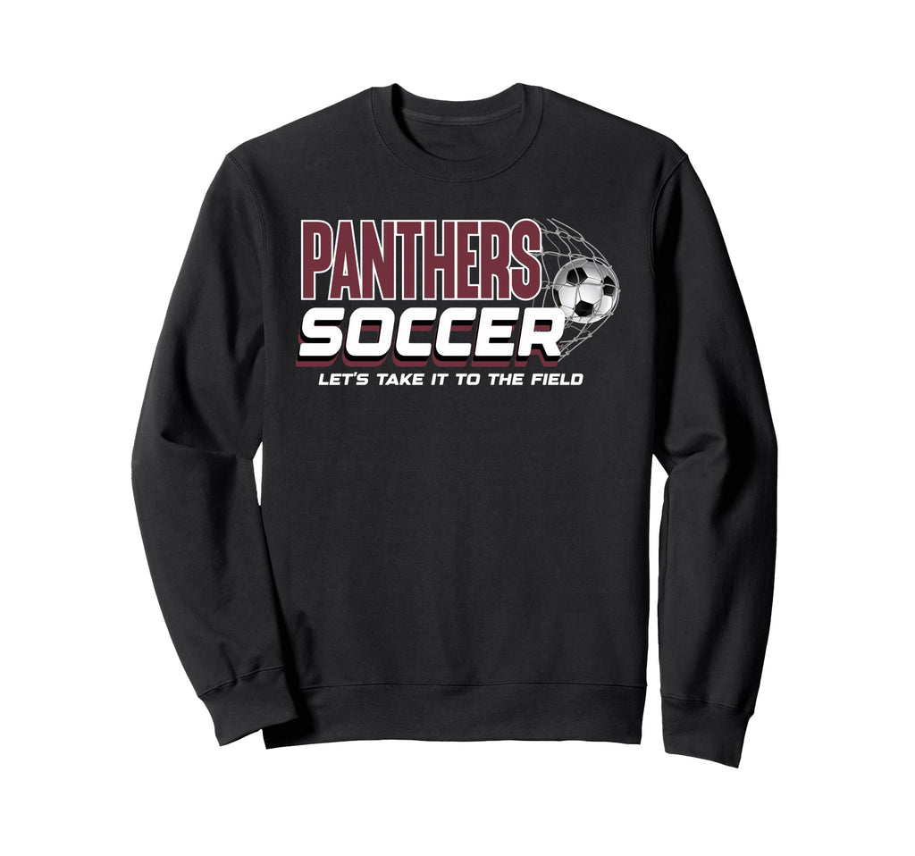 Maroon Panthers Soccer Mom Game Sweatshirt - Minimalist Print for Adults - T-Shirt, Sweatshirt, Hoodie