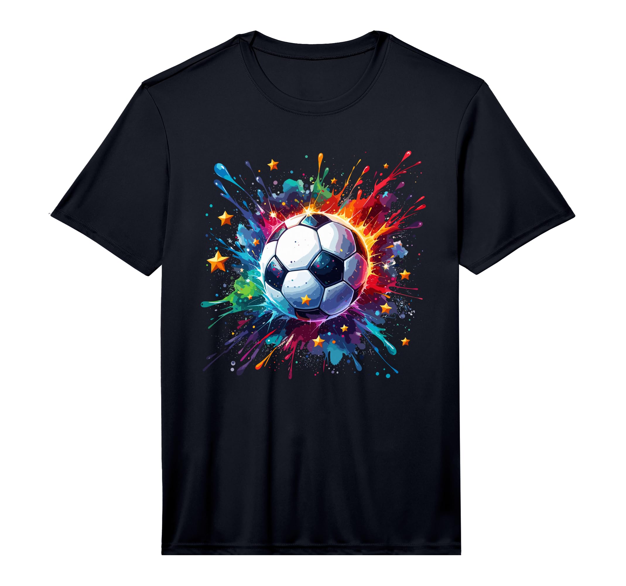 Splash Art Soccer Player Football T-Shirt - Trendy Graphic Men Women - T-Shirt, Sweatshirt, Hoodie