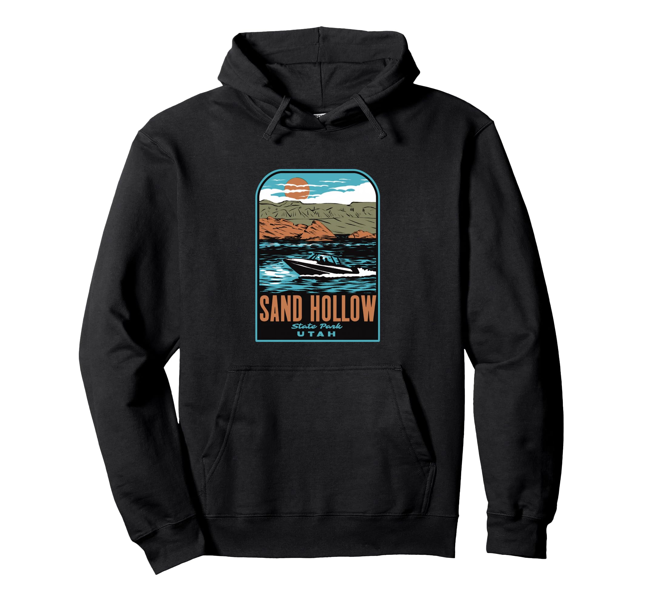 Sand Hollow State Park Utah Hoodie - Minimalist Print for Adults - T-Shirt, Sweatshirt, Hoodie