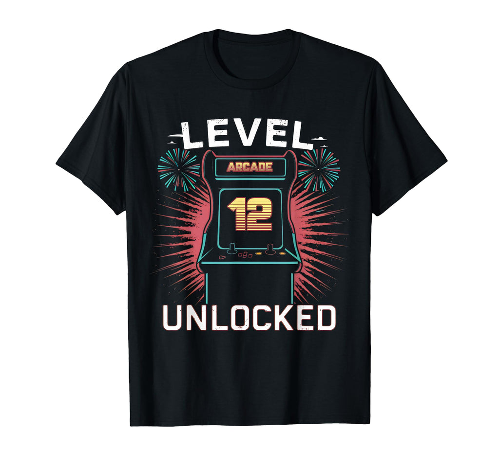 Level 12 Unlocked Video Game 12Th T-Shirt - Custom Art Print Men Women - T-Shirt, Sweatshirt, Hoodie