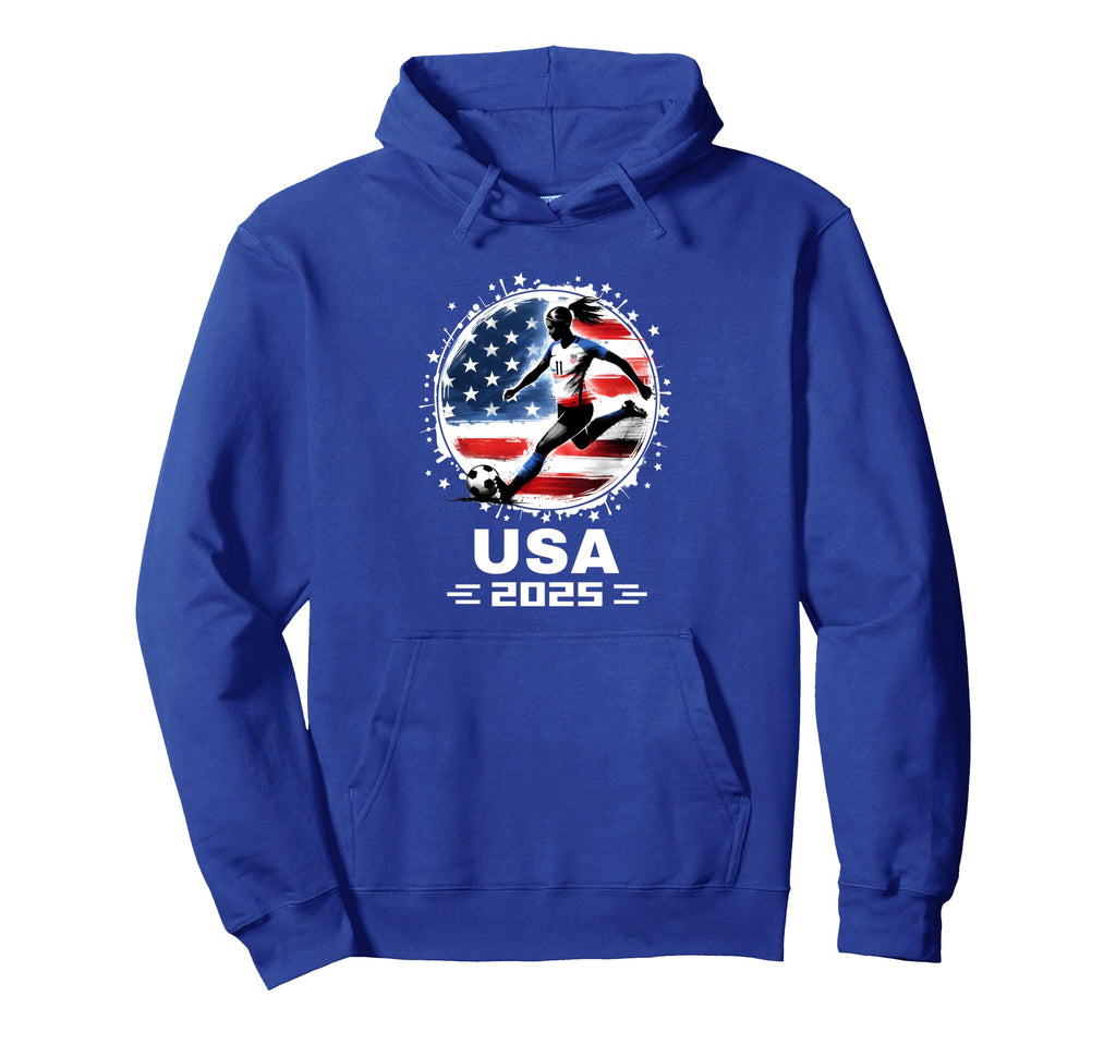 American Flag Soccer Team Soccer 2025 Hoodie - Novelty Apparel for Adults - T-Shirt, Sweatshirt, Hoodie