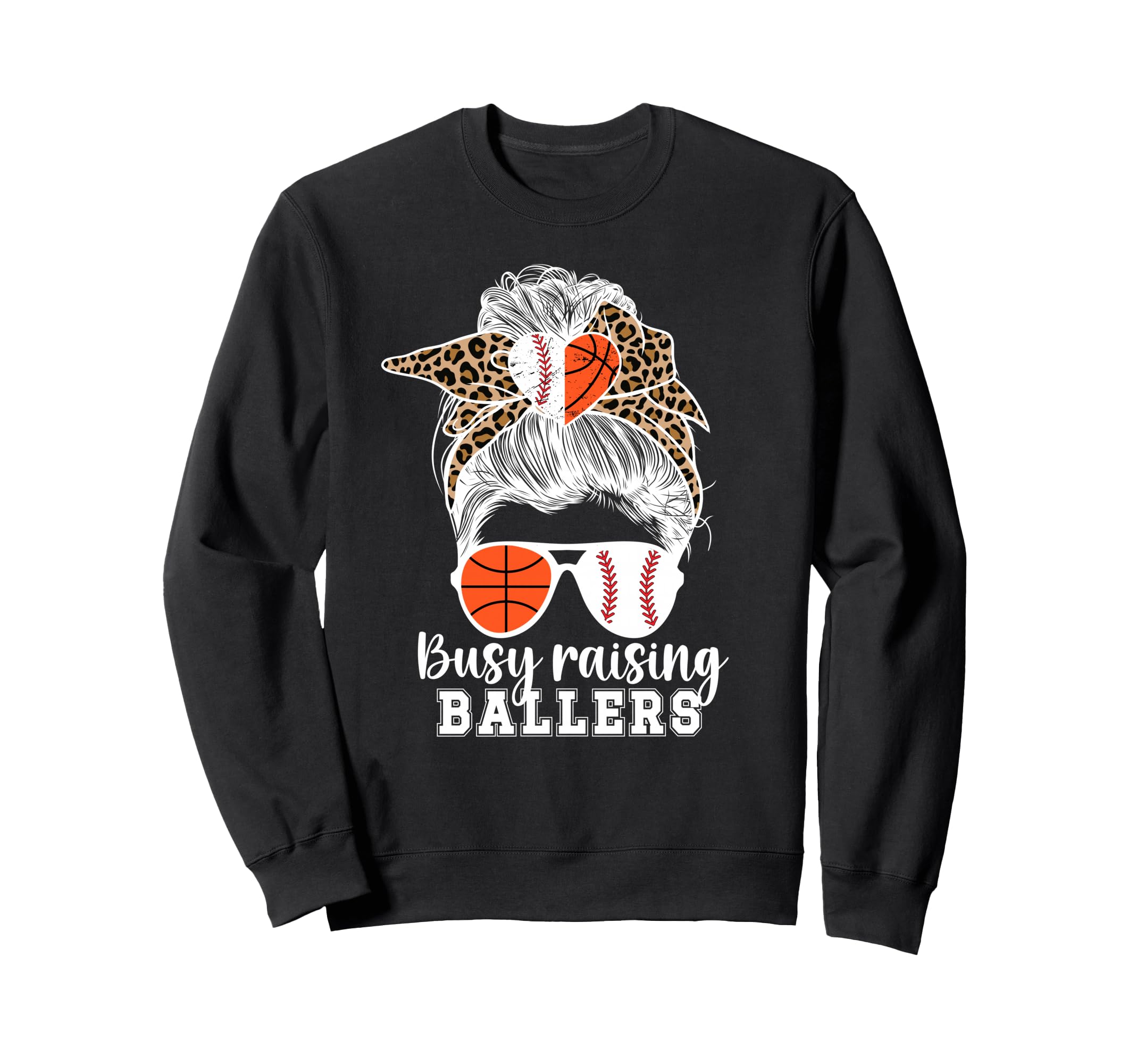 Busy Raising Ballers Baseball Sweatshirt - Unique Graphic for Adults - T-Shirt, Sweatshirt, Hoodie