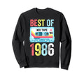 Best 1986 Cassette Tape Sweatshirt - Novelty Apparel Unisex - T-Shirt, Sweatshirt, Hoodie