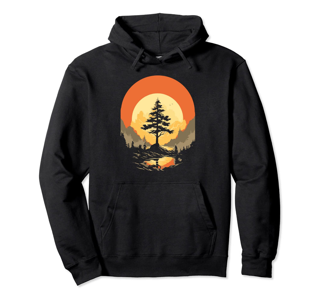 Eighties National Park Tree Hoodie - Graphic Print Men Women - T-Shirt, Sweatshirt, Hoodie