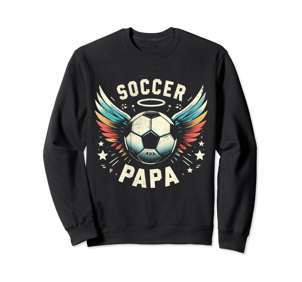 Soccer Papa Family Matching Dad Sweatshirt - Minimalist Print Unisex - T-Shirt, Sweatshirt, Hoodie