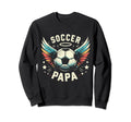 Soccer Papa Family Matching Dad Sweatshirt - Minimalist Print Unisex - T-Shirt, Sweatshirt, Hoodie