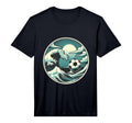 Mens Great Wave Soccer Ball Serene Sport T-Shirt - Graphic Print Men Women - T-Shirt, Sweatshirt, Hoodie