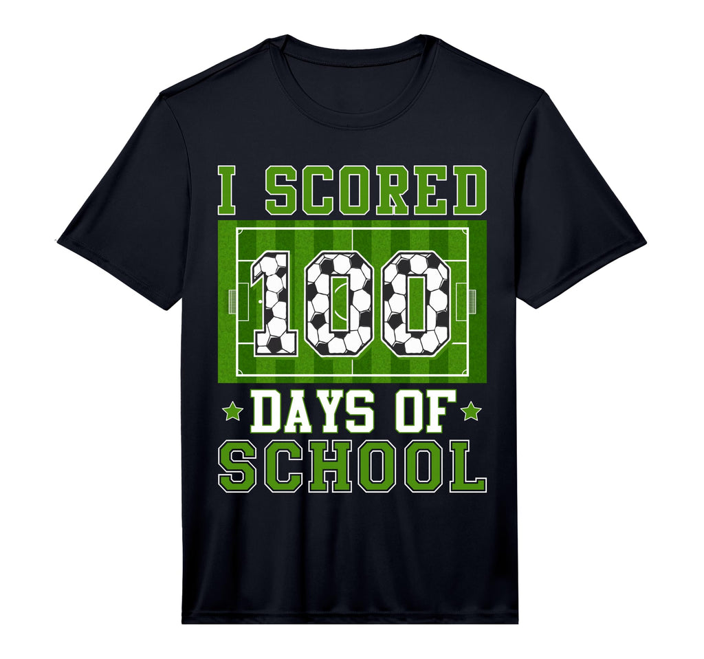 I Scored 100 Days School Soccer 100Th Day T-Shirt - Novelty Apparel Unisex - T-Shirt, Sweatshirt, Hoodie