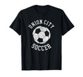 Union City Soccer Distressed 90S T-Shirt - Novelty Apparel for Adults - T-Shirt, Sweatshirt, Hoodie