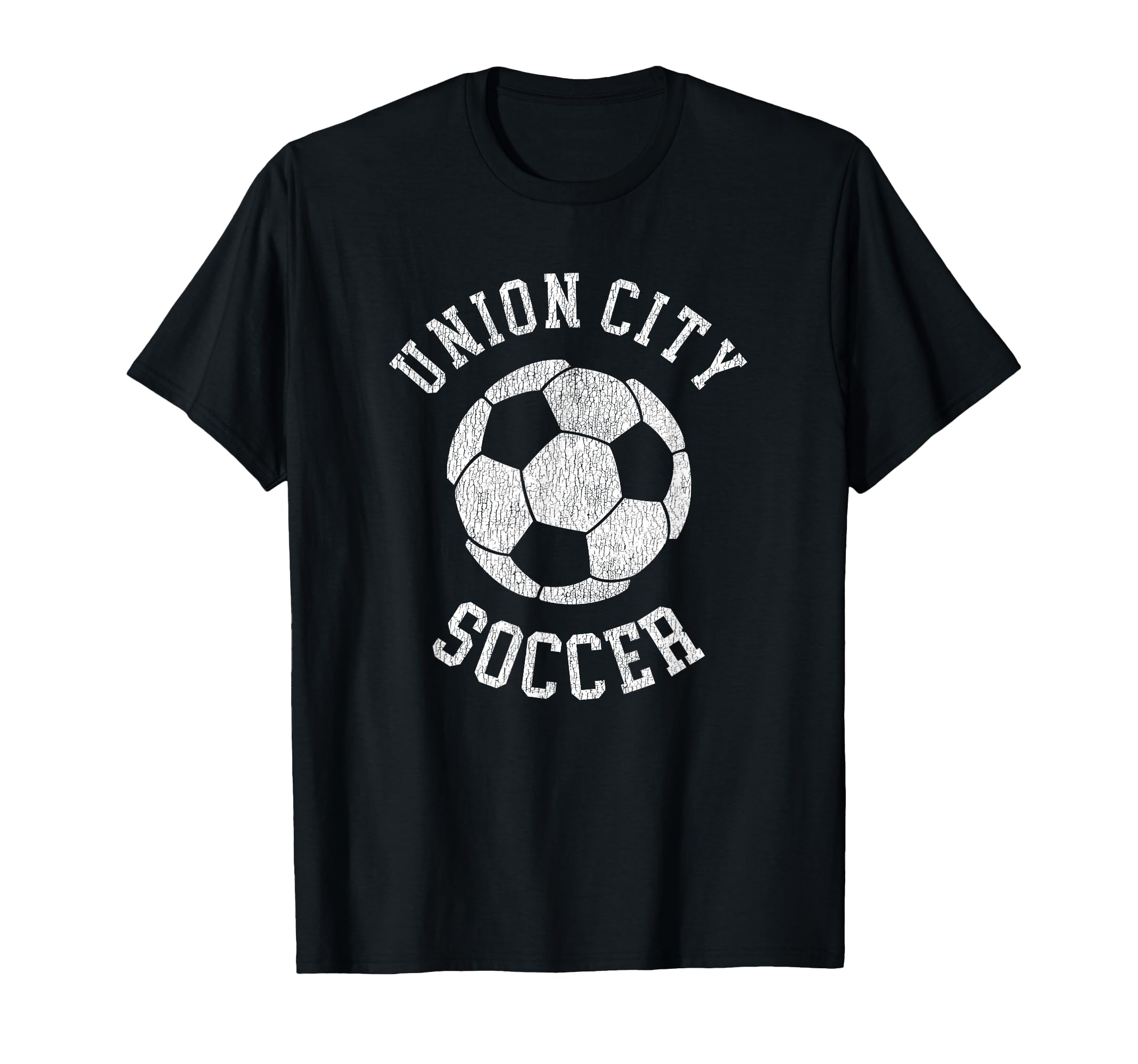 Union City Soccer Distressed 90S T-Shirt - Novelty Apparel for Adults - T-Shirt, Sweatshirt, Hoodie
