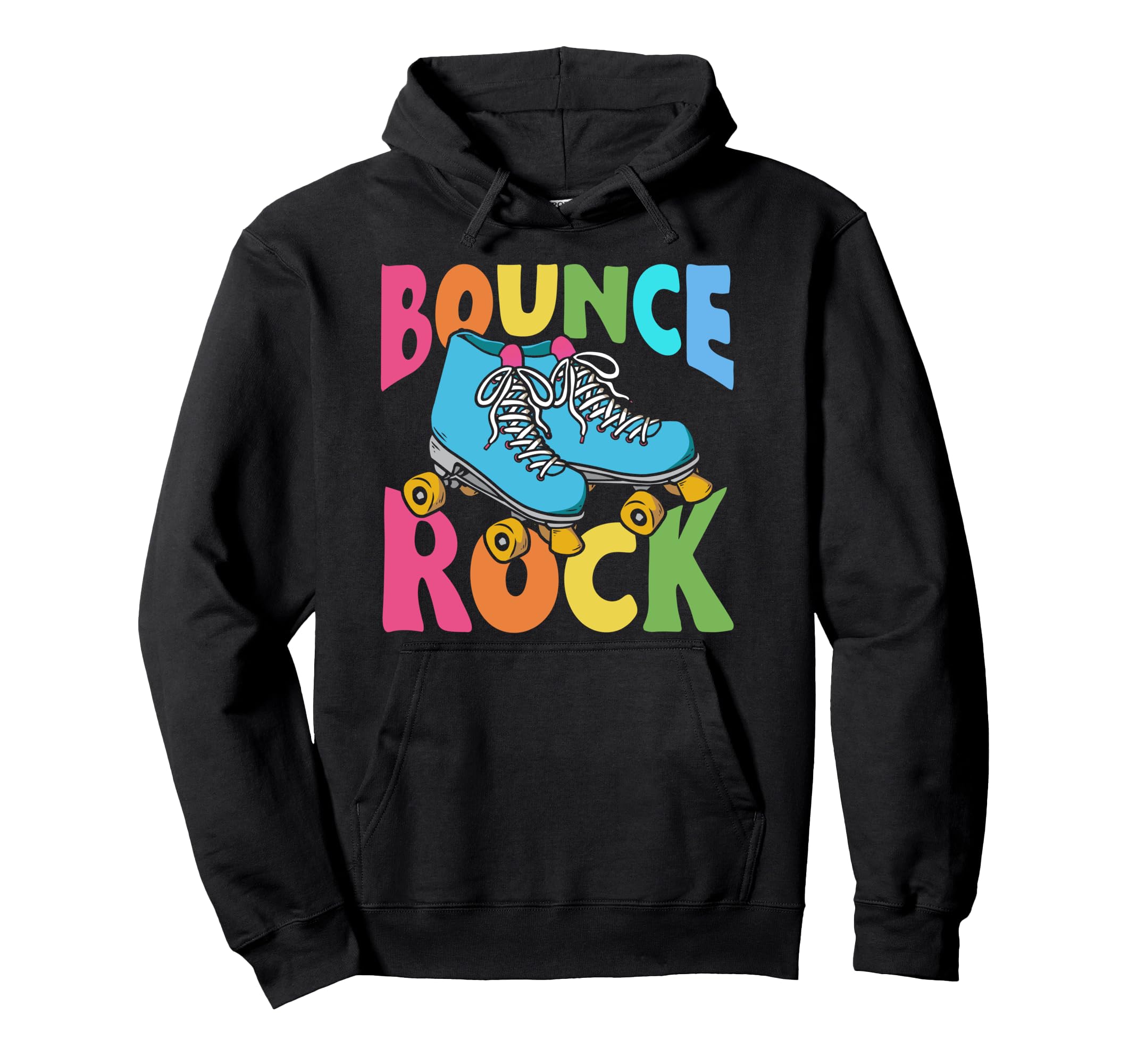 Roller Skating Skate 1970S Bounce Hoodie - Fun Novelty Design for Adults - T-Shirt, Sweatshirt, Hoodie