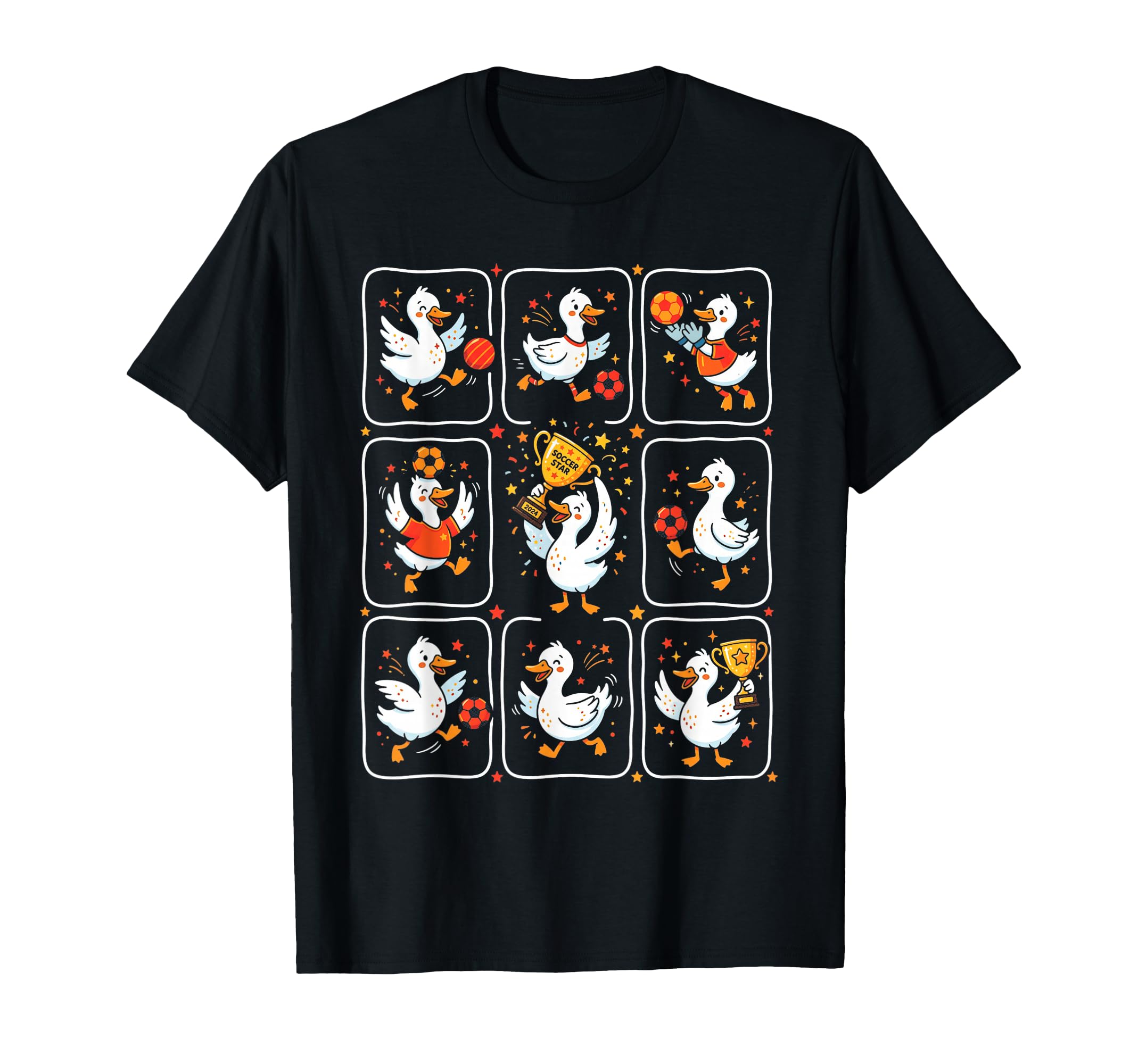Soccer Geese Goose Duck Football T-Shirt - Aesthetic Graphic Unisex - T-Shirt, Sweatshirt, Hoodie