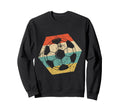 Soccer Distressed Hexagon Ball Sweatshirt - Fun Novelty Design Men Women - T-Shirt, Sweatshirt, Hoodie