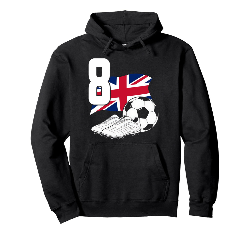 8 Soccer Birthday Gift Soccer Fan Hoodie - Novelty Apparel for Adults - T-Shirt, Sweatshirt, Hoodie
