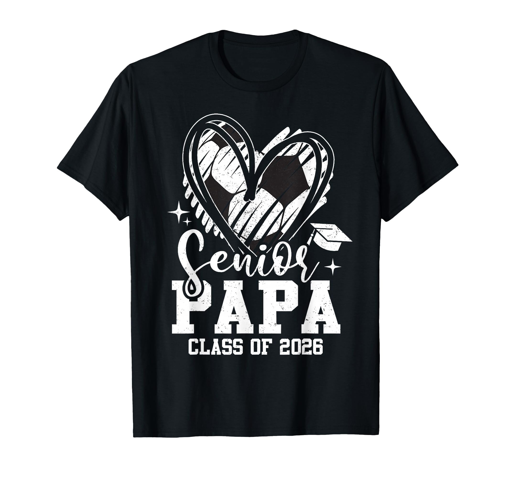 Senior Papa Class 2026 Soccer T-Shirt - Trendy Graphic Men Women - T-Shirt, Sweatshirt, Hoodie