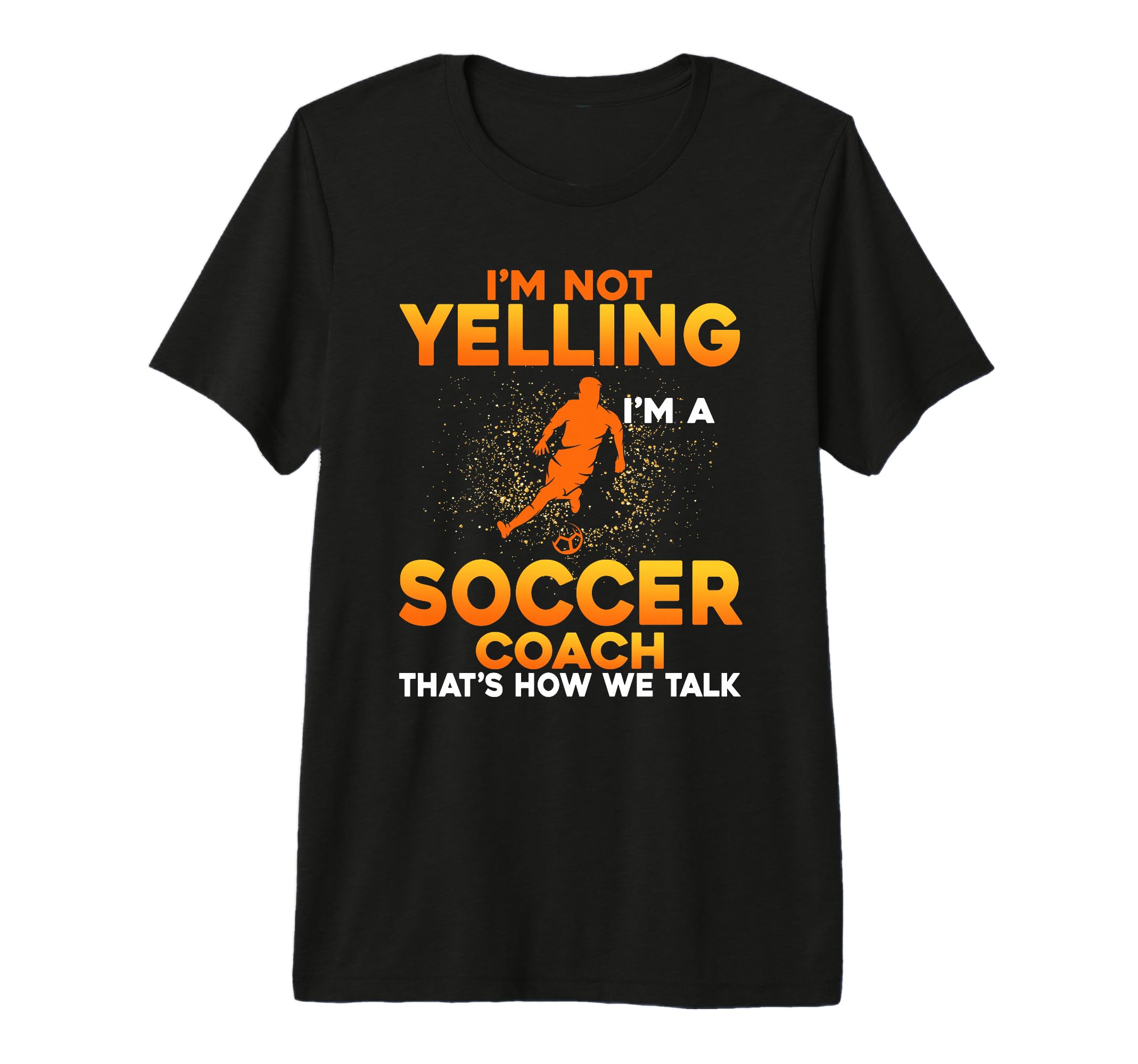 Mens Soccer Coaching Training T-Shirt - Custom Art Print for Adults - T-Shirt, Sweatshirt, Hoodie